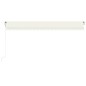 vidaXL Tenda Automatica Sensore Vento e LED 500x300 cm Crema vidaXL Tenda Automatica Sensore Vento e LED 500x300 cm Crema