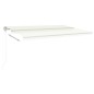 vidaXL Tenda Automatica Sensore Vento e LED 500x300 cm Crema vidaXL Tenda Automatica Sensore Vento e LED 500x300 cm Crema