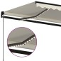 vidaXL Tenda da Sole Retrattile Manuale con LED 500x300cm Crema vidaXL Tenda da Sole Retrattile Manuale con LED 500x300cm Crema