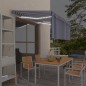vidaXL Tenda Automatica LED Sensore Vento 3,5x2,5m Arancione Marrone vidaXL Tenda Automatica LED Sensore Vento 3,5x2,5m Arancione Marrone