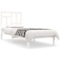 vidaXL Letto senza Materasso Bianco 90x190 cm in Legno Massello Pino