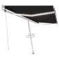 vidaXL Tenda Automatica con Sensore Vento e LED 500x300 cm Antracite vidaXL Tenda Automatica con Sensore Vento e LED 500x300 cm Antracite