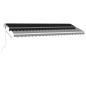 vidaXL Tenda Automatica con Sensore Vento e LED 500x300 cm Antracite vidaXL Tenda Automatica con Sensore Vento e LED 500x300 cm Antracite