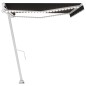 vidaXL Tenda Automatica con Sensore Vento e LED 500x300 cm Antracite vidaXL Tenda Automatica con Sensore Vento e LED 500x300 cm Antracite