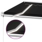 vidaXL Tenda Automatica con Sensore Vento e LED 500x300 cm Antracite vidaXL Tenda Automatica con Sensore Vento e LED 500x300 cm Antracite