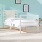 vidaXL Giroletto senza Materasso Bianco 75x190 Legno Massello di Pino vidaXL Giroletto senza Materasso Bianco 75x190 Legno Massello di Pino