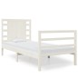 vidaXL Giroletto senza Materasso Bianco 75x190 Legno Massello di Pino vidaXL Giroletto senza Materasso Bianco 75x190 Legno Massello di Pino
