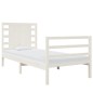 vidaXL Giroletto senza Materasso Bianco 75x190 Legno Massello di Pino vidaXL Giroletto senza Materasso Bianco 75x190 Legno Massello di Pino