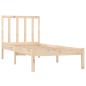 vidaXL Giroletto in Legno Massello di Pino 90x190 cm Single vidaXL Giroletto in Legno Massello di Pino 90x190 cm Single