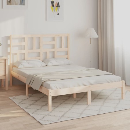 vidaXL Giroletto in Legno Massello 135x190 cm Double