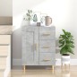 Credenza Grigio Cemento 69,5x34x90 cm in Legno Multistrato Credenza Grigio Cemento 69,5x34x90 cm in Legno Multistrato