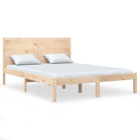 vidaXL Giroletto in Legno Massello 135x190 cm Double