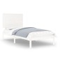 vidaXL Giroletto Bianco in Legno Massello 90x190 cm Single vidaXL Giroletto Bianco in Legno Massello 90x190 cm Single