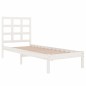 vidaXL Giroletto Bianco in Legno Massello 90x190 cm Single vidaXL Giroletto Bianco in Legno Massello 90x190 cm Single