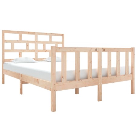 vidaXL Giroletto in Legno Massello 135x190 cm Small Double