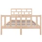 vidaXL Giroletto in Legno Massello 135x190 cm Small Double vidaXL Giroletto in Legno Massello 135x190 cm Small Double