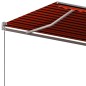 vidaXL Tenda da Sole Autoportante Automatica 400x350cm Arancio Marrone vidaXL Tenda da Sole Autoportante Automatica 400x350cm Arancio Marrone