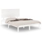 vidaXL Giroletto Bianco in Legno Massello 120x190 cm Small Double vidaXL Giroletto Bianco in Legno Massello 120x190 cm Small Double