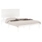 vidaXL Giroletto Bianco in Legno Massello 120x190 cm Small Double vidaXL Giroletto Bianco in Legno Massello 120x190 cm Small Double