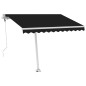 vidaXL Tenda Automatica con Sensore Vento e LED 300x250 cm Antracite vidaXL Tenda Automatica con Sensore Vento e LED 300x250 cm Antracite