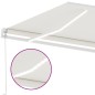 vidaXL Tenda da Sole Retrattile Manuale con LED 400x300 cm Crema vidaXL Tenda da Sole Retrattile Manuale con LED 400x300 cm Crema
