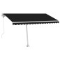 vidaXL Tenda Automatica con Sensore Vento e LED 400x300 cm Antracite vidaXL Tenda Automatica con Sensore Vento e LED 400x300 cm Antracite