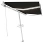 vidaXL Tenda Automatica con Sensore Vento e LED 400x300 cm Antracite vidaXL Tenda Automatica con Sensore Vento e LED 400x300 cm Antracite