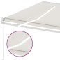 vidaXL Tenda da Sole Retrattile Manuale con LED 500x300 cm Crema vidaXL Tenda da Sole Retrattile Manuale con LED 500x300 cm Crema