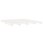 vidaXL Giroletto Bianco Legno Massello di Pino 120x190 cm Small Double vidaXL Giroletto Bianco Legno Massello di Pino 120x190 cm Small Double