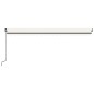 vidaXL Tenda da Sole Retrattile Manuale 500x300 cm Crema vidaXL Tenda da Sole Retrattile Manuale 500x300 cm Crema