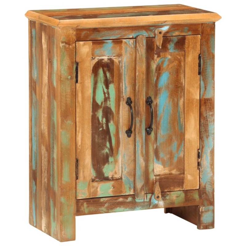 vidaXL Credenza con 2 Ante 55x30x70 cm in Legno Massello di Recupero vidaXL Credenza con 2 Ante 55x30x70 cm in Legno Massello di Recupero