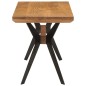 vidaXL Panca da Pranzo 110x40x46 cm Legno Massello di Acacia e Acciaio vidaXL Panca da Pranzo 110x40x46 cm Legno Massello di Acacia e Acciaio