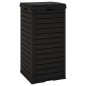 vidaXL Cestino per Rifiuti da Esterno Nero 41x41x86 cm Polipropilene vidaXL Cestino per Rifiuti da Esterno Nero 41x41x86 cm Polipropilene