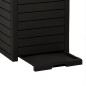 vidaXL Cestino per Rifiuti da Esterno Nero 41x41x86 cm Polipropilene vidaXL Cestino per Rifiuti da Esterno Nero 41x41x86 cm Polipropilene