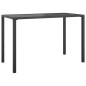 vidaXL Tavolo da Pranzo da Giardino Antracite 110x54x70 cm Acciaio vidaXL Tavolo da Pranzo da Giardino Antracite 110x54x70 cm Acciaio
