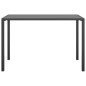 vidaXL Tavolo da Pranzo da Giardino Antracite 110x54x70 cm Acciaio vidaXL Tavolo da Pranzo da Giardino Antracite 110x54x70 cm Acciaio
