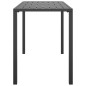 vidaXL Tavolo da Pranzo da Giardino Antracite 110x54x70 cm Acciaio vidaXL Tavolo da Pranzo da Giardino Antracite 110x54x70 cm Acciaio
