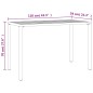 vidaXL Tavolo da Pranzo da Giardino Antracite 110x54x70 cm Acciaio vidaXL Tavolo da Pranzo da Giardino Antracite 110x54x70 cm Acciaio