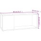 vidaXL Mobile TV Grigio Cemento 80x24x32 cm in Truciolato vidaXL Mobile TV Grigio Cemento 80x24x32 cm in Truciolato