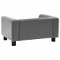 vidaXL Divano per Cani Grigio 60x43x30 cm in Peluche e Similpelle vidaXL Divano per Cani Grigio 60x43x30 cm in Peluche e Similpelle