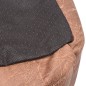 vidaXL Cuccia per Cani con Cuscino Imbottito Pelle Sintetica XXL Beige