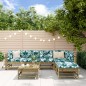 vidaXL Set Salotto da Giardino 7 pz in Legno Impregnato di Pino vidaXL Set Salotto da Giardino 7 pz in Legno Impregnato di Pino
