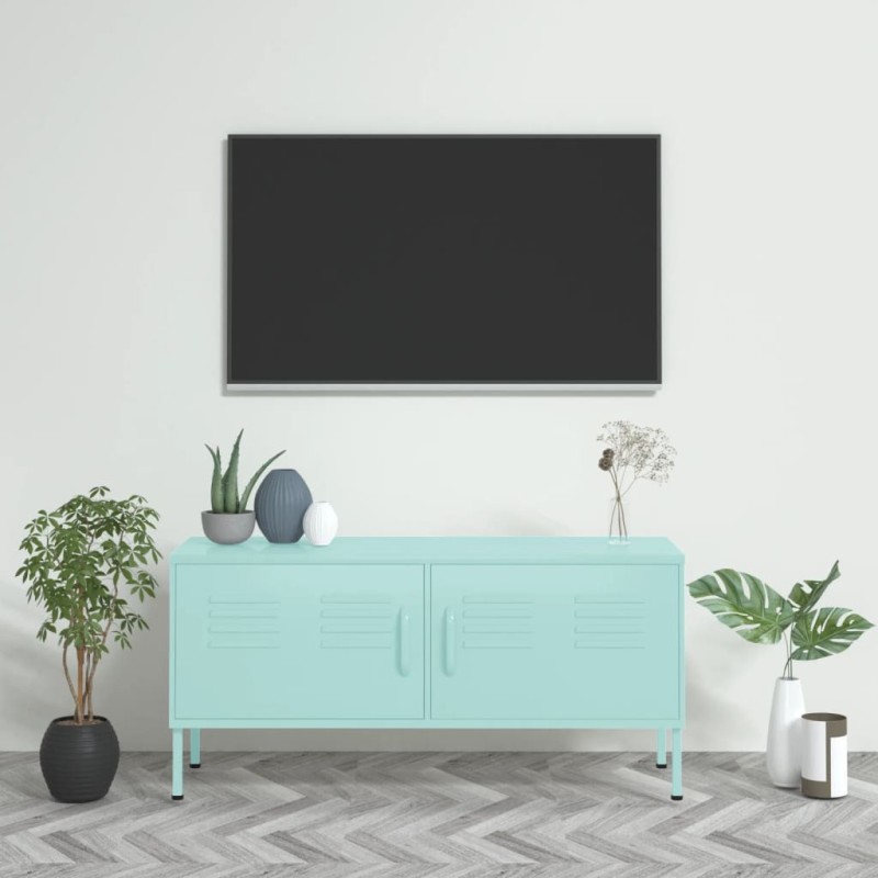 vidaXL Mobile TV Menta 105x35x50 cm in Acciaio vidaXL Mobile TV Menta 105x35x50 cm in Acciaio