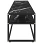 vidaXL Mobile Porta TV Marmo Nero 180x40x40,5 cm in Vetro Temperato vidaXL Mobile Porta TV Marmo Nero 180x40x40,5 cm in Vetro Temperato
