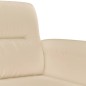 vidaXL Set Divani 2 pz con Cuscini Crema in Tessuto Microfibra vidaXL Set Divani 2 pz con Cuscini Crema in Tessuto Microfibra