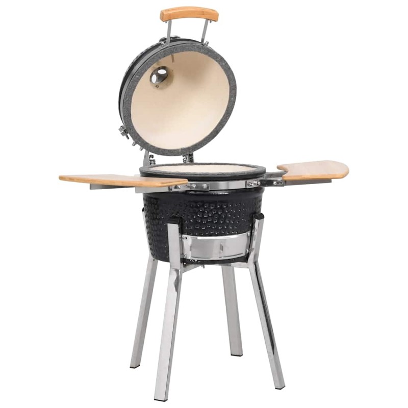vidaXL Griglia Barbecue Kamado Affumicatore in Ceramica 81 cm vidaXL Griglia Barbecue Kamado Affumicatore in Ceramica 81 cm