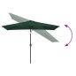 vidaXL Parasole 200 x 300 cm Verde Rettangolare vidaXL Parasole 200 x 300 cm Verde Rettangolare