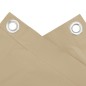 vidaXL Paravento da Balcone in Tessuto Oxford 90x400 cm Beige vidaXL Paravento da Balcone in Tessuto Oxford 90x400 cm Beige