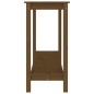 Tavolo Consolle Miele 110x40x80 cm in Legno Massello di Pino