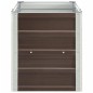 vidaXL Letto Rialzato in Acciaio Zincato 240x40x45 cm Marrone vidaXL Letto Rialzato in Acciaio Zincato 240x40x45 cm Marrone